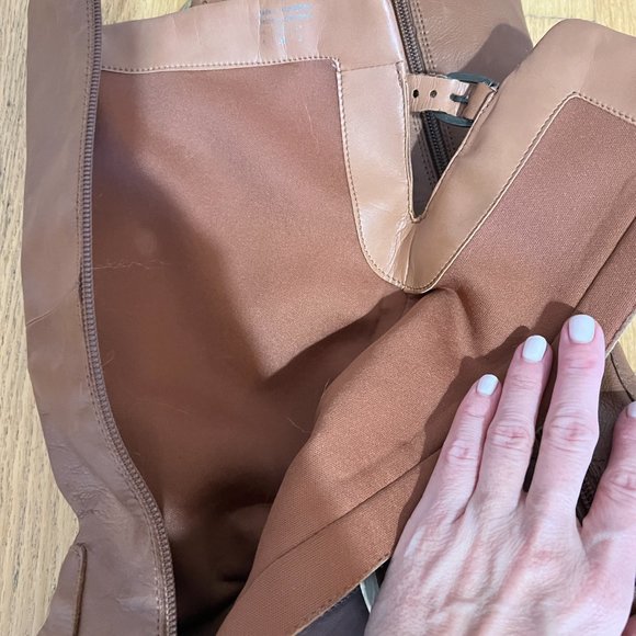 Aldo Keesha Brown Leather Riding Boots - Picture 5 of 7